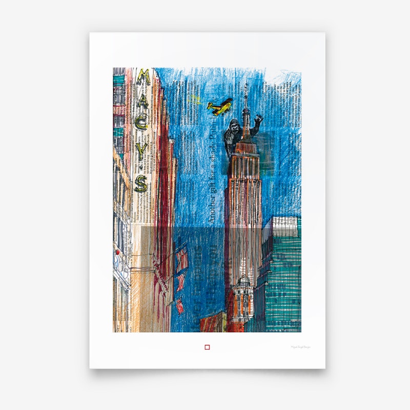Caja Blanca de NUEVA YORK + Colección de ocho láminas seleccionadas del libro en formato A5 - Tintablanca